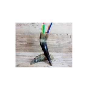 Horn Shapes <b>Pen</b> Stand 100% Natural Buffalo Horn Black Color <b>Pen</b> and Pencil Stand <b>for</b> Office and <b>Desk</b> Accessories at Wholesale - Product Image 6
