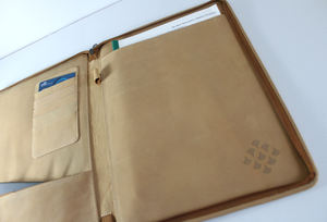 Porte-documents professionnel en cuir, produits de classement de luxe personnalisés, fournitures de bureau, porte-documents en cuir A4 - Product Image 4