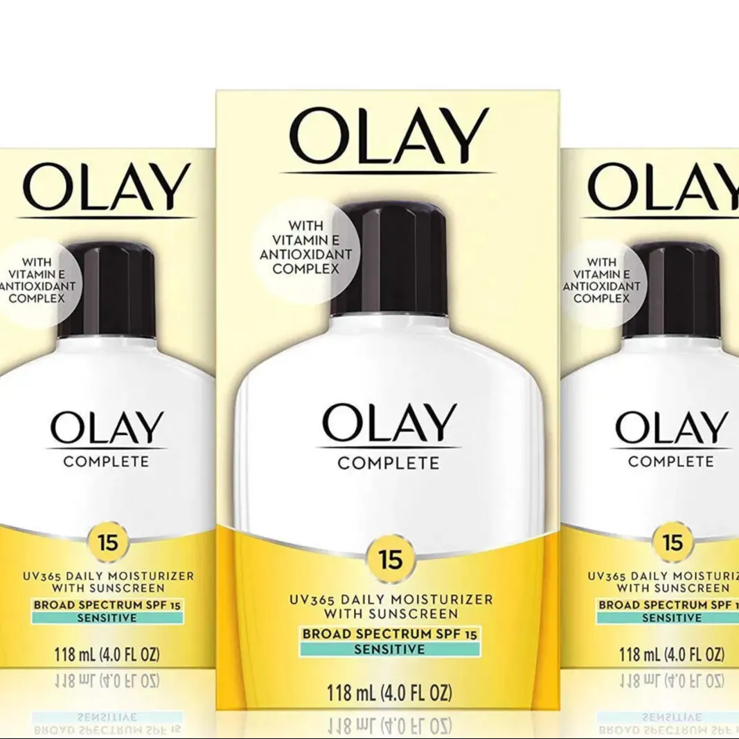 Olay Face Hidratante Loção Completa Todo o Dia Loção Hidratante Facial Diário SPF 15 para Pele Normal e Hidratação 6 FlOz