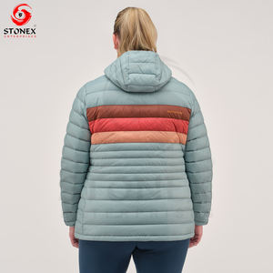 Chaquetas sólidas para mujer, abrigos cortos de burbujas, chaquetas acolchadas de invierno de retazos personalizadas para mujer - Product Image 3