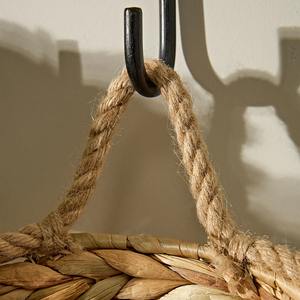 Natural Woven Water Hyacinth Medium <b>Wall</b> <b>Basket</b> Handmade Storage <b>Basket</b> Wholesale eco-friendly Made in Vietnam - Product Image 5