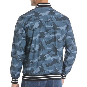 High Quality Men Canvas Bomber <b>Jackets</b> with Stand <b>Collar</b> and Quick-Dry Full Sleeves Custom Logo Printing Bomber <b>Jacket</b> for man - Product Image 3
