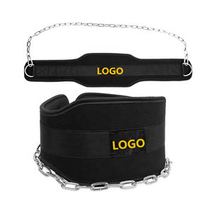 Ceinture en néoprène pour haltérophilie Fitness trempage ceinture de traction avec chaîne pour gymnastique haltérophilie entraînement gymnastique musculation - Product Image 3