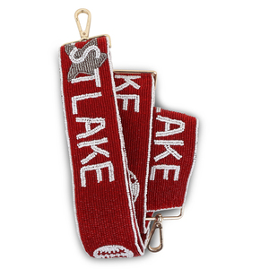 Recién llegado, monederos de diseñador para mujer, correas de cuentas hechas a mano, bolso cruzado con correas ajustables, patrón de logotipo azul personalizado rojo - Product Image 3