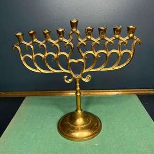 Jerusalem Church Accessories 9 Arms Luxury <b>Candlestick</b> Stand Decorative Gold Plated Candle Holder Menorah For Jewish Events - Product Image 6
