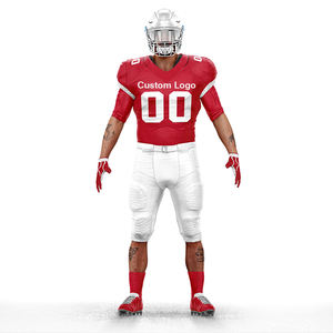 Nouvelle conception, logo brodé personnalisé, numéro, short imprimé, respirant, ensembles d'uniformes de football américain, vêtements d'entraînement - Product Image 3