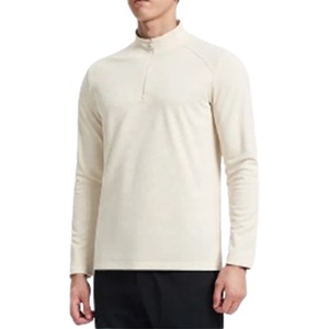 OEM Workout Apparel Supplier Muscle Fit Quick Dry Sweat Absorption Nylon Terry Made Athletic Pullovers 1/4 Zipper Gym Jacket <b>Set</b> - Product Image 3