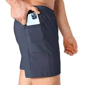 Precio al por mayor logotipo personalizado impreso ropa deportiva hombres gimnasio pantalones cortos transpirables al aire libre Casual Fitness hombres pantalones cortos de algodón High Street - Product Image 4