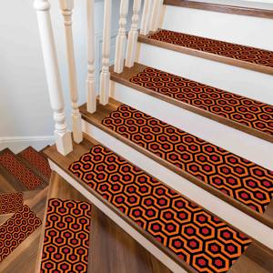 Alfombra brillante con estampado hexagonal: moderna, lavable a máquina, decoración personalizada para escaleras, goblen - Product Image 4
