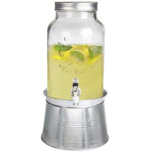 Distributeur d'eau en verre pour le jardin avec support galvanisé pour la cuisine domestique - Product Image 2