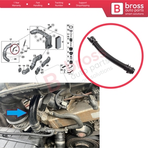 Tuyau de ventilation d'admission d'air pour moteur diesel BHC672 pour moteurs 3 4 5 6 7 E84 F25 F26 E70 F15 F85 E71 E72 F16 F86 N57 N47 13717810 - Product Image 5