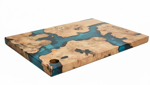 Juego de Tabla de Quesos y Tabla de Cortar de Madera Artesanal y Duradera |   Tablas de Cortar de Madera Maciza de Primera Calidad, Fáciles de Limpiar, Forma Rectangular - Product Image 5