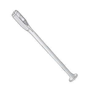 Osteótomo Rectangular Curvo Moore Hollow, Varillas Estándar de 135 mm de Largo, Acero Inoxidable Quirúrgico Manual, Reutilizable, Certificado CE - Product Image 1