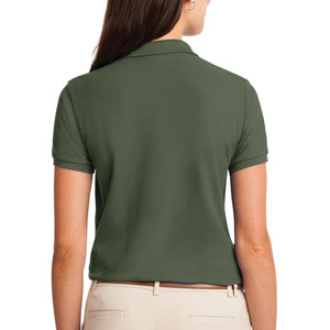 Polo de mujer de material de algodón, camisetas de manga corta personalizadas, transpirables con logotipo personalizado, camisetas polo impresas - Product Image 6