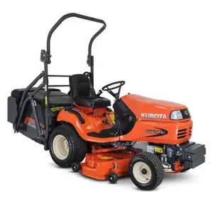 Kubota 4X4 traktor taman rumput traktor mesin pemotong rumput dengan penangkap rumput listrik berkendara nol berubah Diskon