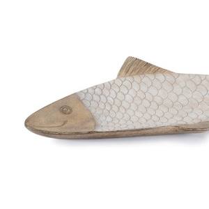 Handcrafted Fish Shape Wooden Serving Tray Decorative White Wash Wood Platter For Snacks Appetizers Dining Table & <b>Gifting</b> <b>Use</b> - Product Image 4