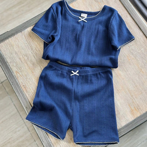 GOTS Certified 100% Organic Cotton, Short-sleeve Outfit Natural Color Hypoallergenic for Kids OEM ODM Service Low MOQ in Vietnam - Product Image 1