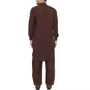 Conjunto de Ropa Masculina, Kameez y Shalwar de Manga Larga, Transpirable, con Botones, Traje de Hombre para Eventos Casuales y Fiestas - Product Image 6