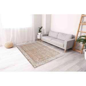 Tapis turc imprimé floral : Décoration moderne pour salon de style farmhouse, tapis fin non tissé - Product Image 1