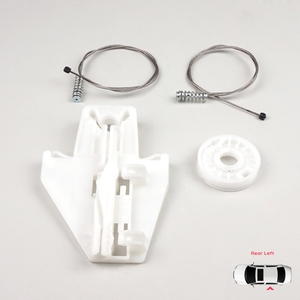 Kit de réparation de lève-vitre arrière gauche BWR495 pour Toledo MK2 1M2 1998-2004 Leon MK1 1M1 1999-2006 4/5 portes 1M0839461A - Product Image 1