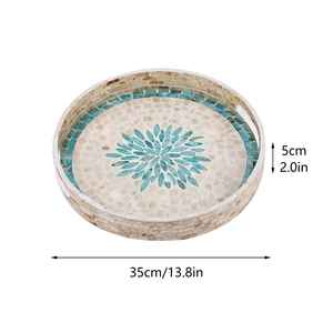 Bandeja DE SERVICIO DE METAL impresa con pegatina hecha a mano utilizada en hoteles y restaurantes Cafe Home Chocolate Metal Serving Tray Cafe - Product Image 5