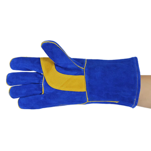Offre spéciale Gants de travail en cuir de vachette Gants de sécurité Gants de soudage Conception personnalisée - Product Image 3
