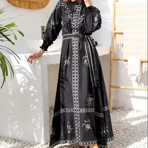 Vestido de estilo occidental de tela Premium para mujer Último diseño Ropa de fiesta de buena calidad Personalizada y lavable - Product Image 1