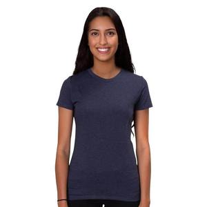 Bella + toile T-shirt décontracté à trois mélanges pour dames T-shirt décontracté à trois mélanges District T-shirt parfait pour femme Bleu respirant - Product Image 4