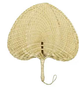 Handmade Fan Woven Natural Fiber, decoration home, restaurant, made in Vietnam