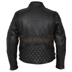 Meilleur Prix Veste de Moto d'Hiver pour Homme Cuir Véritable Coupe-Vent et Imperméable Teint Uni pour Vente en Ligne - Product Image 2