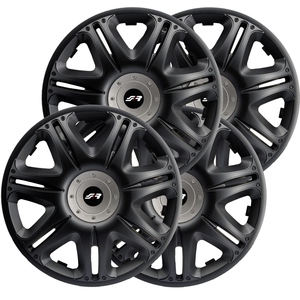 Kit de Tapacubos Negros de 14 Pulgadas Estilo NASCAR - Product Image 1