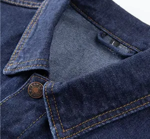 Venta al por mayor de chaquetas de mezclilla baratas de los hombres chaquetas de mezclilla clásicas cómodas de los hombres chaqueta de calidad superior de los hombres personalizados súper rasgados - Product Image 6