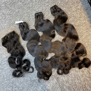 HVN Body Wave Trame Extensions de Cheveux Humains Vague Vietnamienne Naturelle 8-30 Pouces Bundles Bon Marché - Product Image 4