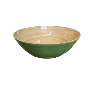 Bol de fruits à salade ovale en bambou léger filé biodégradable fait à la main écologique Style européen tendance Vietnam B2B poli - Product Image 1