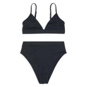 Bikini traje de baño un color liso moda dos piezas Bikini para mujer traje de baño Bikinis para mujer ropa de baño - Product Image 4