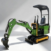 Excavator Mini Crawler 1.7 Ton Baru dengan Garansi untuk Penggalian Tiang Pagar, Kebun, dan Proyek Konstruksi Kecil