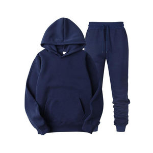 ชุดเสื้อฮู้ดสำหรับวิ่งจ๊อกกิ้งของผู้ชายผ้าฝ้าย100% งานปักไร้รอยต่อสไตล์ลำลองสำหรับฤดูหนาวขนาดใหญ่พิเศษออกแบบได้ตามต้องการ - Product Image 3