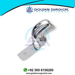 Plateau d'empreinte dentaire partiel en acier inoxydable pour fournitures dentaires |   Plateau d'empreinte dentaire orthodontique pour edentulés - Product Image 3