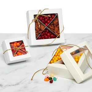 Embossed View-Top Candy Boxes for Promotional Food Elegant Packaging for Confectionery Products - Product Image 1