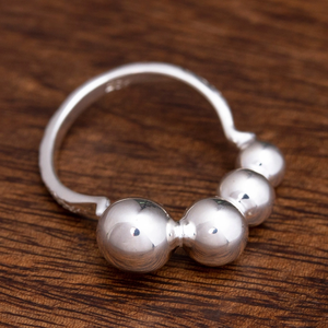 Wholesale Factory Price Unisex Sterling Silver Bubbling <b>Ring</b> Cute Bohemia Christian Classic Fashionable Style Handmade <b>Rings</b> - Product Image 5