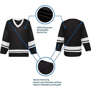 Nouveau Style Respirant Facile À Porter Uniforme De Hockey Sur Glace Vêtements De Sport Uniforme De Hockey Sur Glace À Vendre - Product Image 4