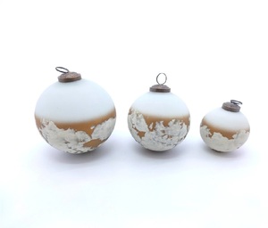 Decoración Impex Factory Venta al por mayor Artesanía de Navidad Árbol de Navidad Adornos colgantes Bolas de vidrio de Navidad personalizadas - Product Image 6