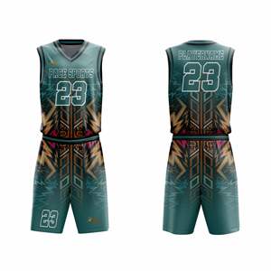 Nuevo Uniforme de Baloncesto Personalizado con Estampado Digital sin Mangas, Antibacteriano, 100% Poliéster, Profesional, Talla Grande, Verano - Product Image 4
