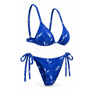 Conjunto de Bikini Moderno para Mujer, Traje de Baño de Dos Piezas, Top Elegante, Braguita de Cintura Alta, Tela Elástica, Ropa de Playa, Vacaciones, Traje de Baño - Product Image 4