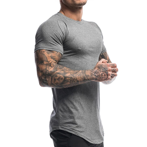 T-shirts pour hommes 100% coton et polyester/coton, tissu toile 220g, coupe classique, manches courtes, col rond, écologiques, décontractés - Product Image 2