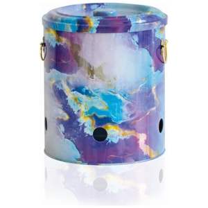 Kontensan 9L caja de lata de Metal 225x240mm textura de mármol de oro rosa hojalata reciclable Material de aluminio galleta caramelo cosmético - Product Image 1