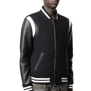 Custom Manufacturer High Quality Vintage Winter Men's Eco-Friendly Waterproof Reversible Baseball Letterman Varsity <b>Jackets</b> - Product Image 3