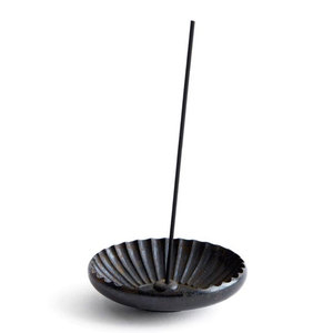 Brûleur de bâton d'encens en métal aluminium noir - Product Image 6