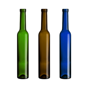 Alta calidad respetuoso con el medio ambiente ácido grabado 375ml 500ml claro esmerilado té helado sacacorchos postre botellas de vino con tapón de corcho - Product Image 4