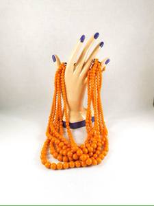 Collar de resina hecho a mano para mujer, joyería de boda de moda con patrón de forma de luna bonita de la India - Product Image 2